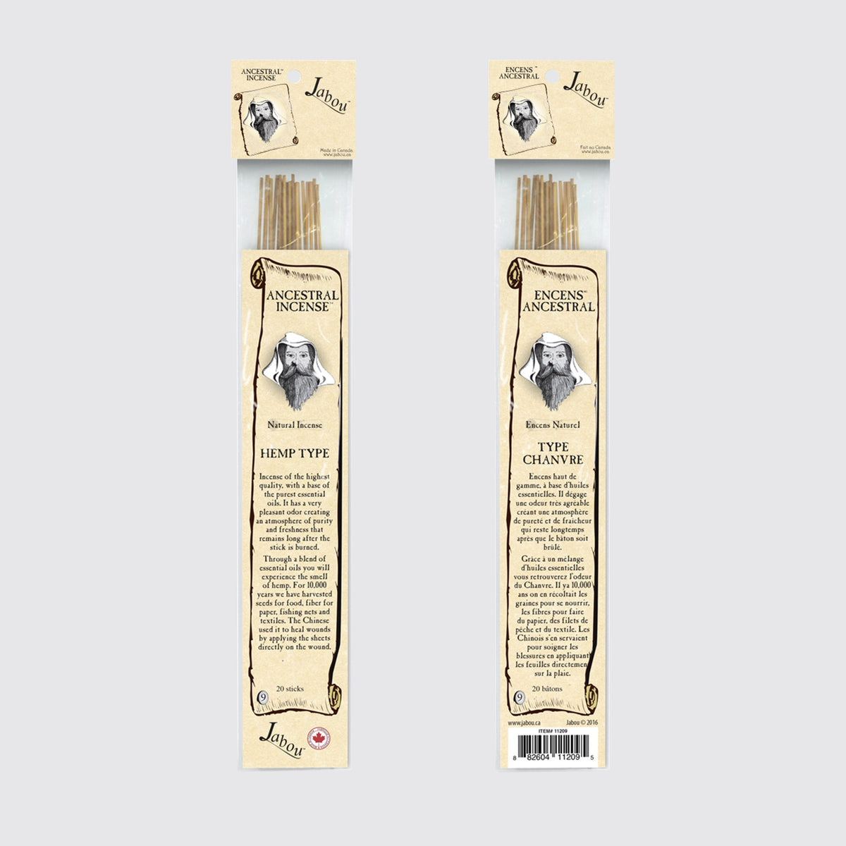 Bâtonnets d'encens Ancestral #09 au Chanvre