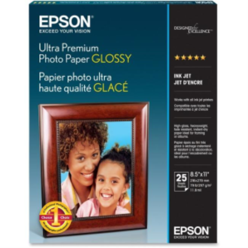 Epson Ultra Premium Photo Paper Glacé, Lettre, 25 F