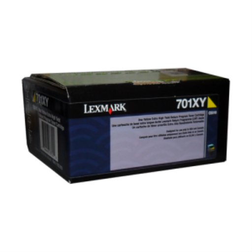 Cartouche de toner jaune programme retour Lexmark CS/CX510 4K Référence: 70C1XY0