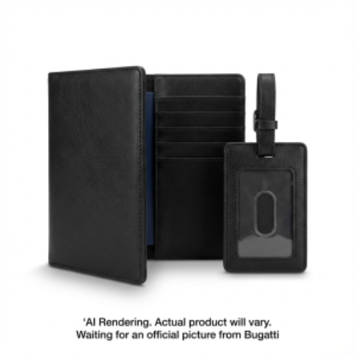 Bugatti Gift Giving Passport Holder + Luggage Tag Pu