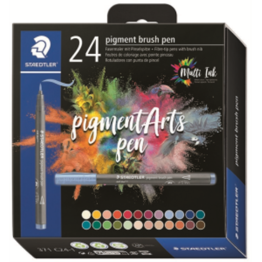 Pigment Brush Pen 24Pcs