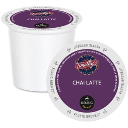 TIMOTHY'S CHAI LATTE POUR TASSES K-CUP (10817) 24/BT