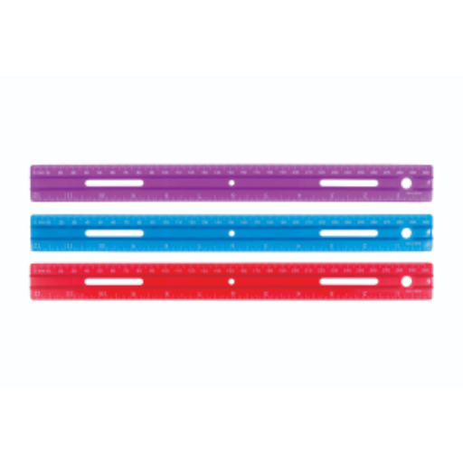 "30cm/12” Pencil Groove – Inch/Metric Scales / 30cm/12 po rainure pour crayon – pouces/métrique"