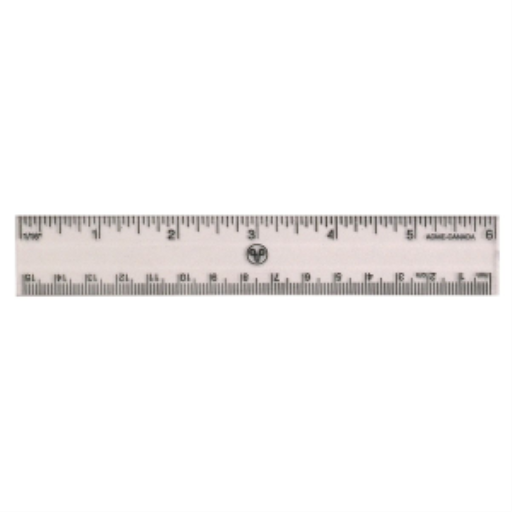 15cm/6” – Inch/Metric Scaless /
15cm/6 po – pouces/métrique
