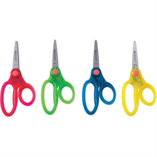 5" Translucent Glitter Scissors Pointed /
Ciseaux 5" pointus translucide avec des paillettes