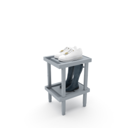 (CUSMA form attached) Rakabot LOCKER 2 tier locker water and mud collecting shoe and boot rack. Stores 2 pairs. Stackable to 4 tier. No dripping. Sturdy plastic easy to clean. Light grey color. Made In Canada Invention.