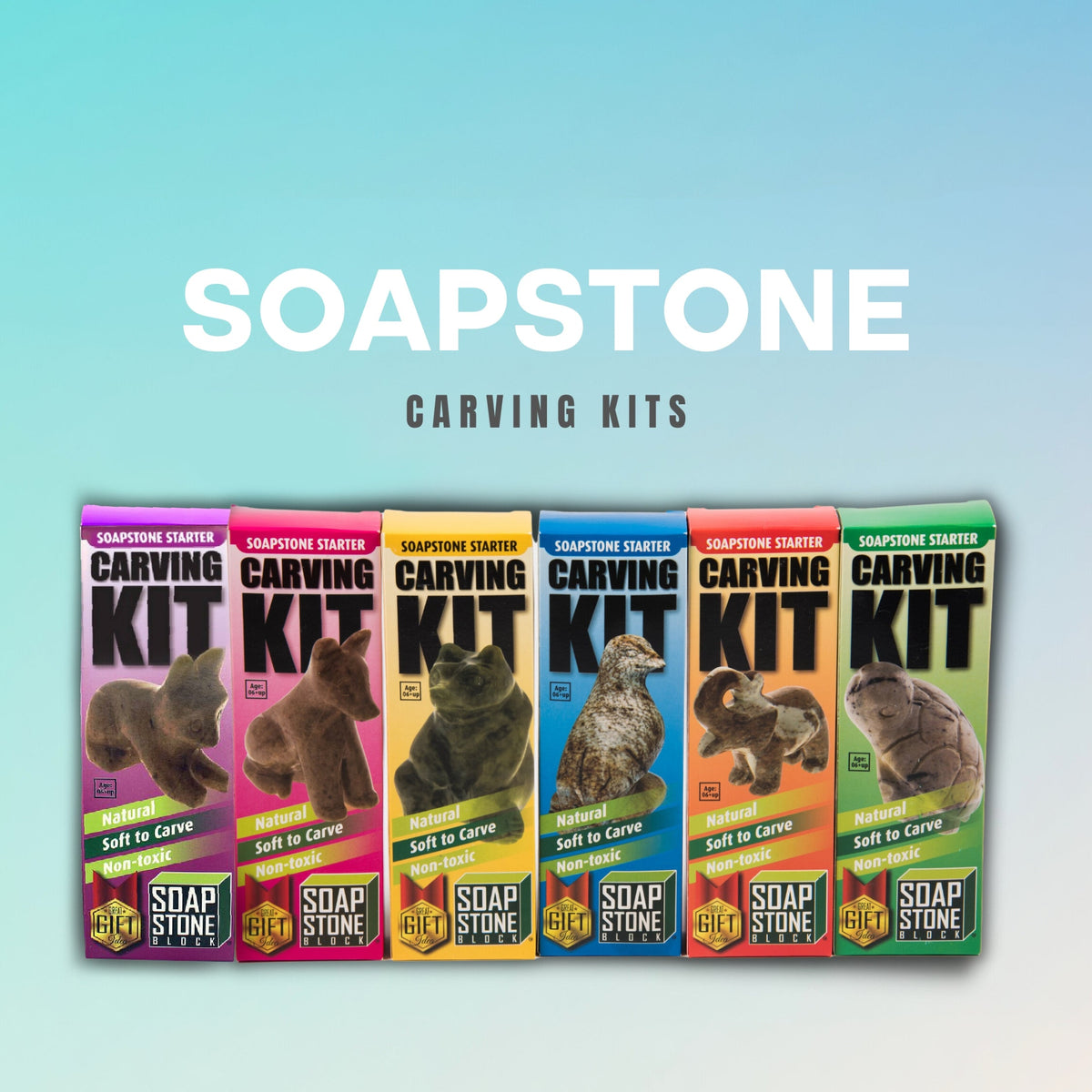 Soapstone Carving Kit - Make 3D Art π¦π’π Choose Your Animal