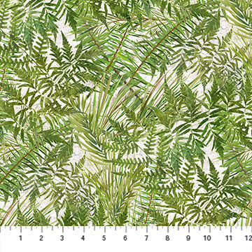 Northcott Tenderwood par Sherri Buck Baldwin Fern Toss - 24176-74
