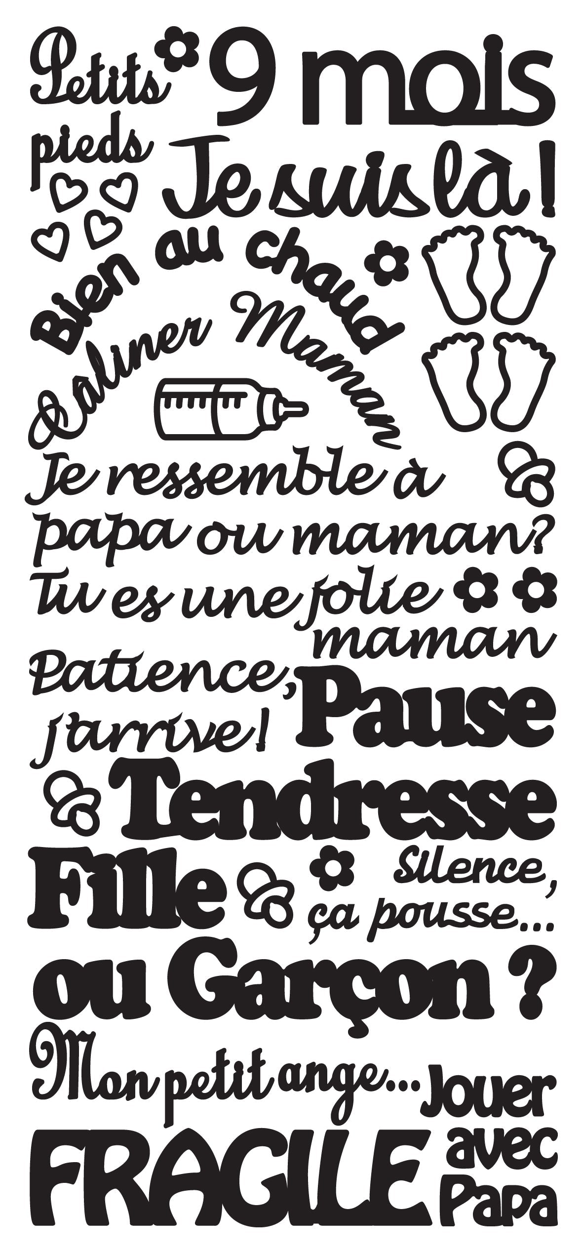 Peel Off Stickers - Je Suis La