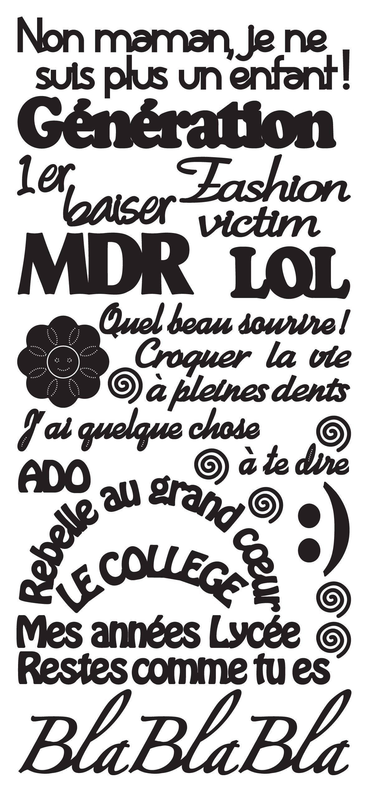 Peel Off Stickers - Génération