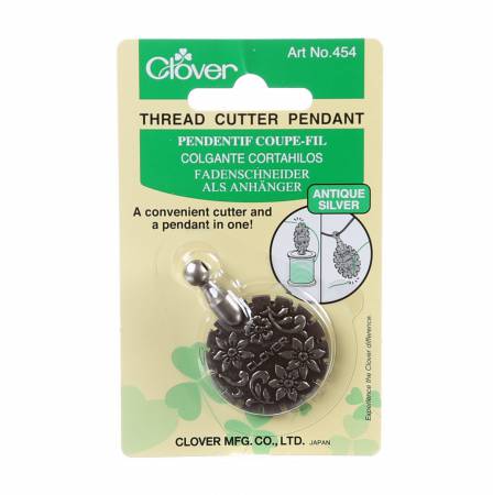 Thread Cutter Pendant - Antique Silver