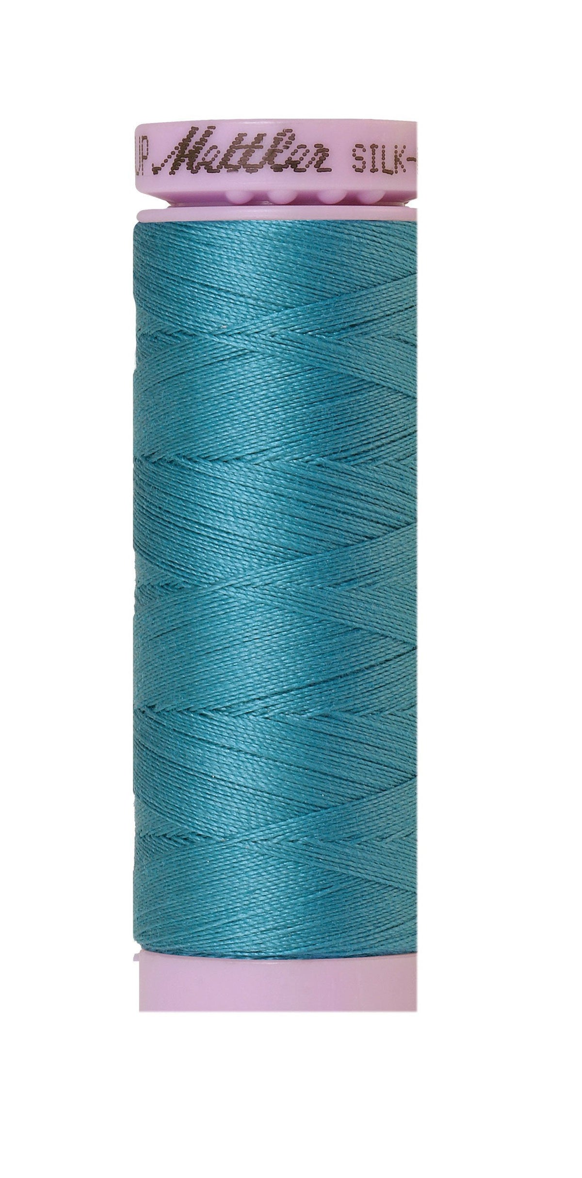 Fil de coton Mettler Silk-Finish 50wt, 150 m, bleu sarcelle nuit