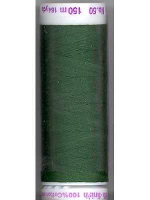 Fil à coudre en coton Mettler Silk-Finish 50wt, 164 verges/150 m, vert forêt
