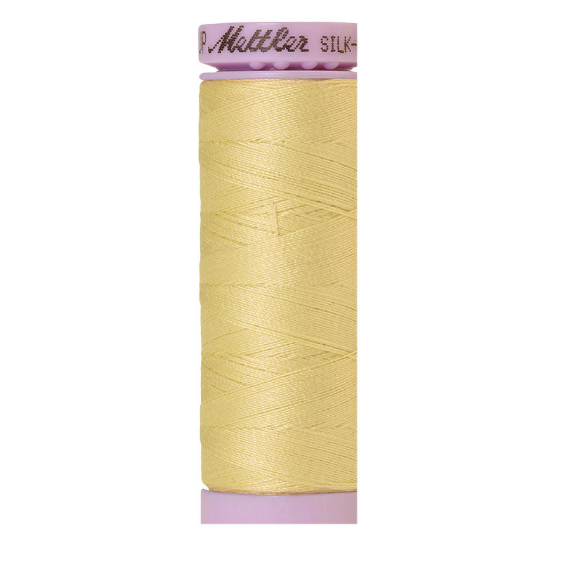 Mettler Silk-finish 50wt Solid Cotton Thread 164yd/150m Lemon Frost