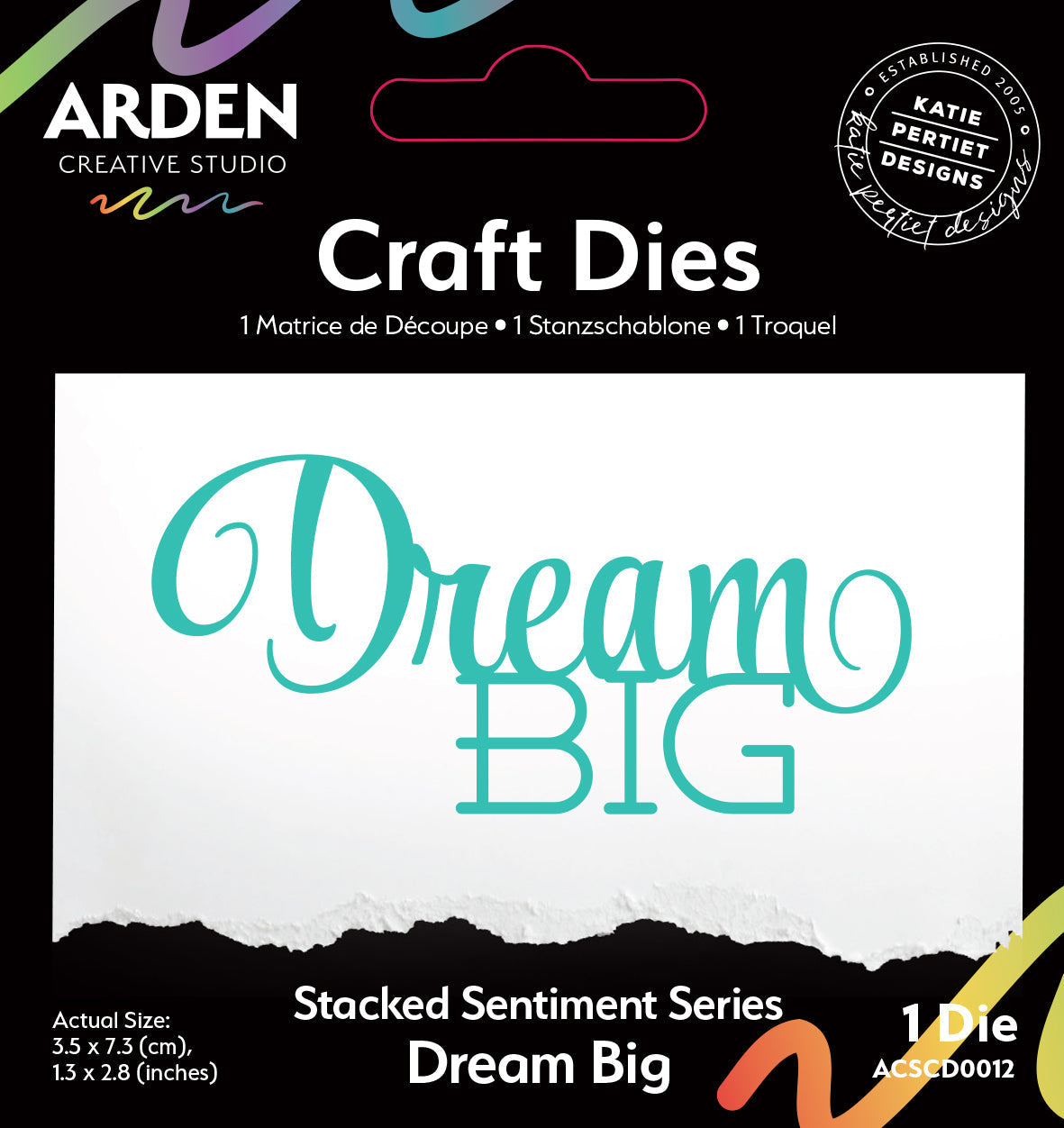 Matrice de découpe empilée de la série Sentiment « Dream Big » d'Arden Creative Studio