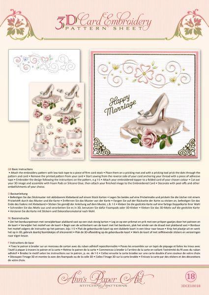 Patron de broderie sur papier Ann - Mariage