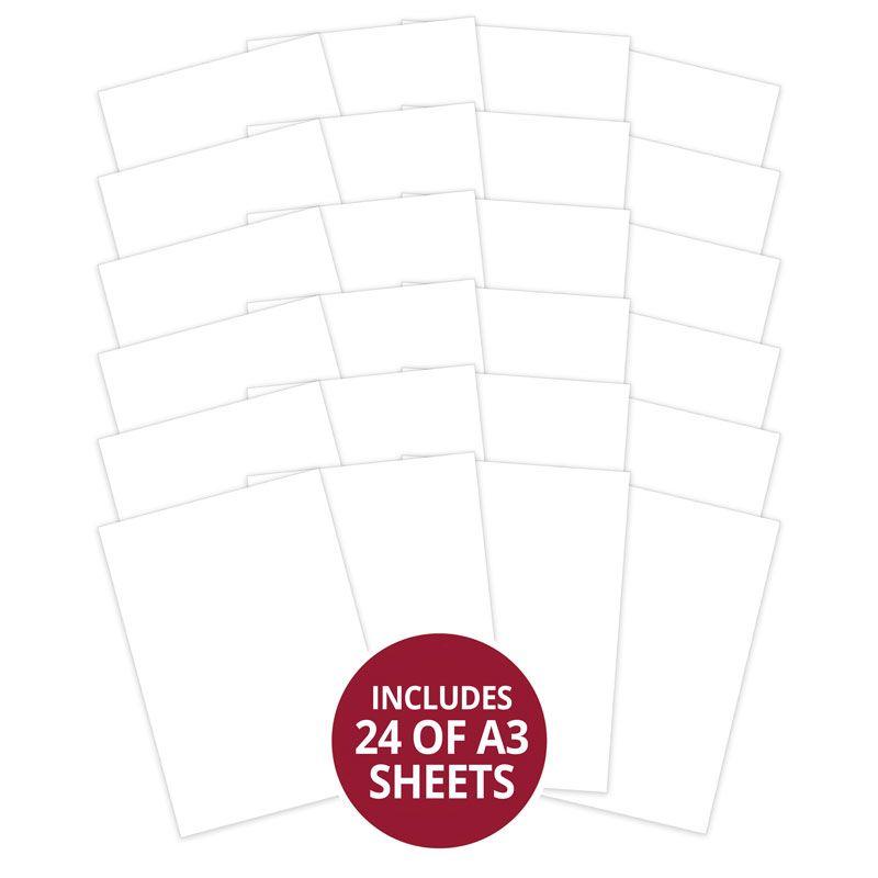 Adorable Scorable - Craie Blanche A3 x 24 feuilles