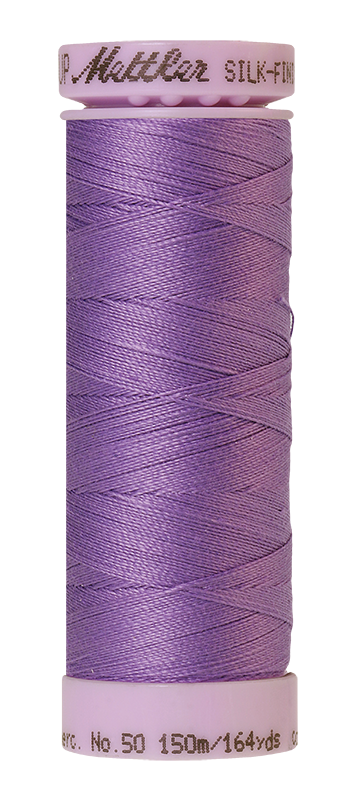 Fil de coton solide Mettler Silk-finish 50wt 164 verges/150 m English Lavender