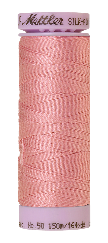 Fil de coton solide Mettler Silk-finish 50wt 164yd/150m Rose Quartz