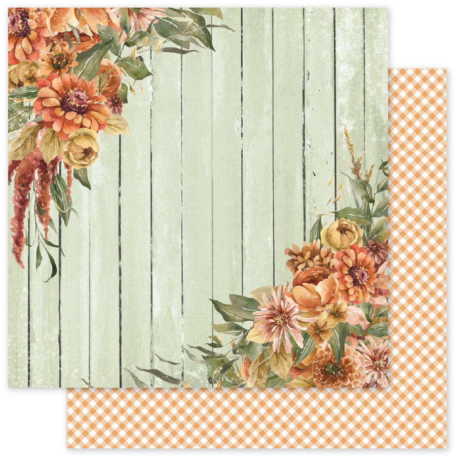 Autumn Florals Basics F 12x12 Paper (12pc Bulk Pack) 35469