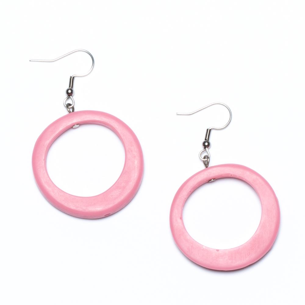 Resin Simple Hoop Earrings