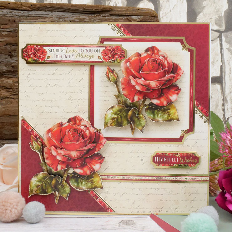 Set de Découpes Deco-Large Éclosion Complète - Roses Rouges