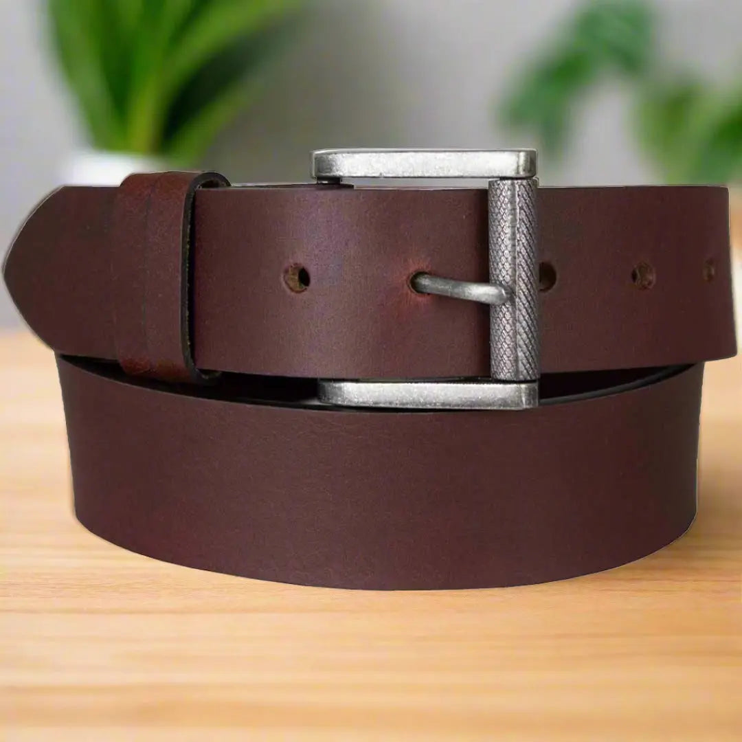 Ceinture en cuir huilé BOL pour homme à boucle amovible
