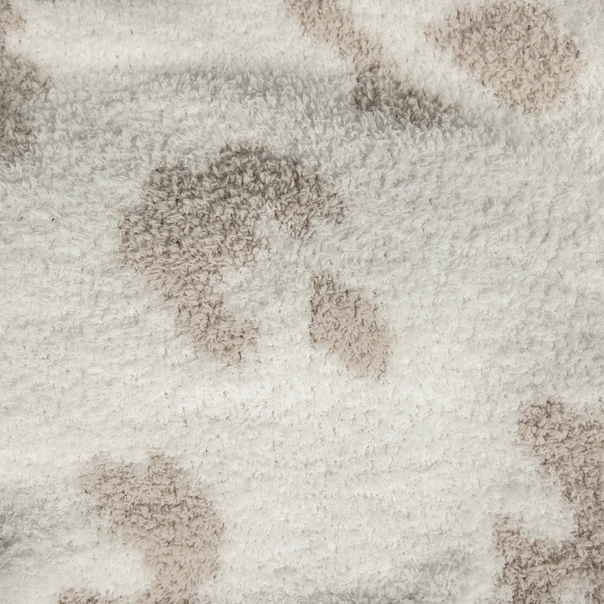 Couverture enfant imprimée vache beige rougissant et blanc
