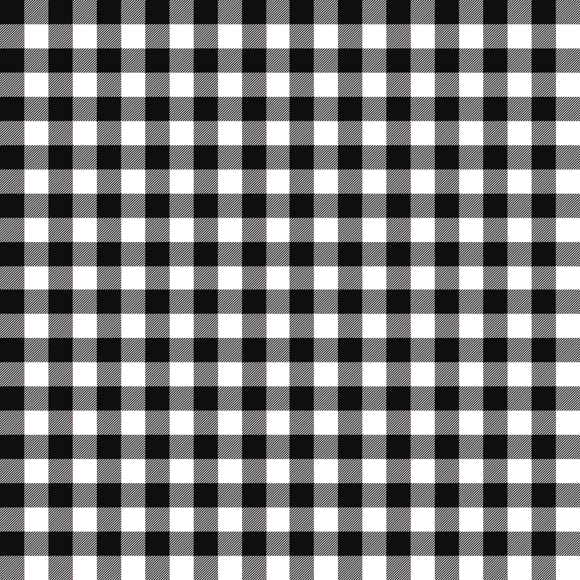 Craft HTV Plaid Black and White Pattern