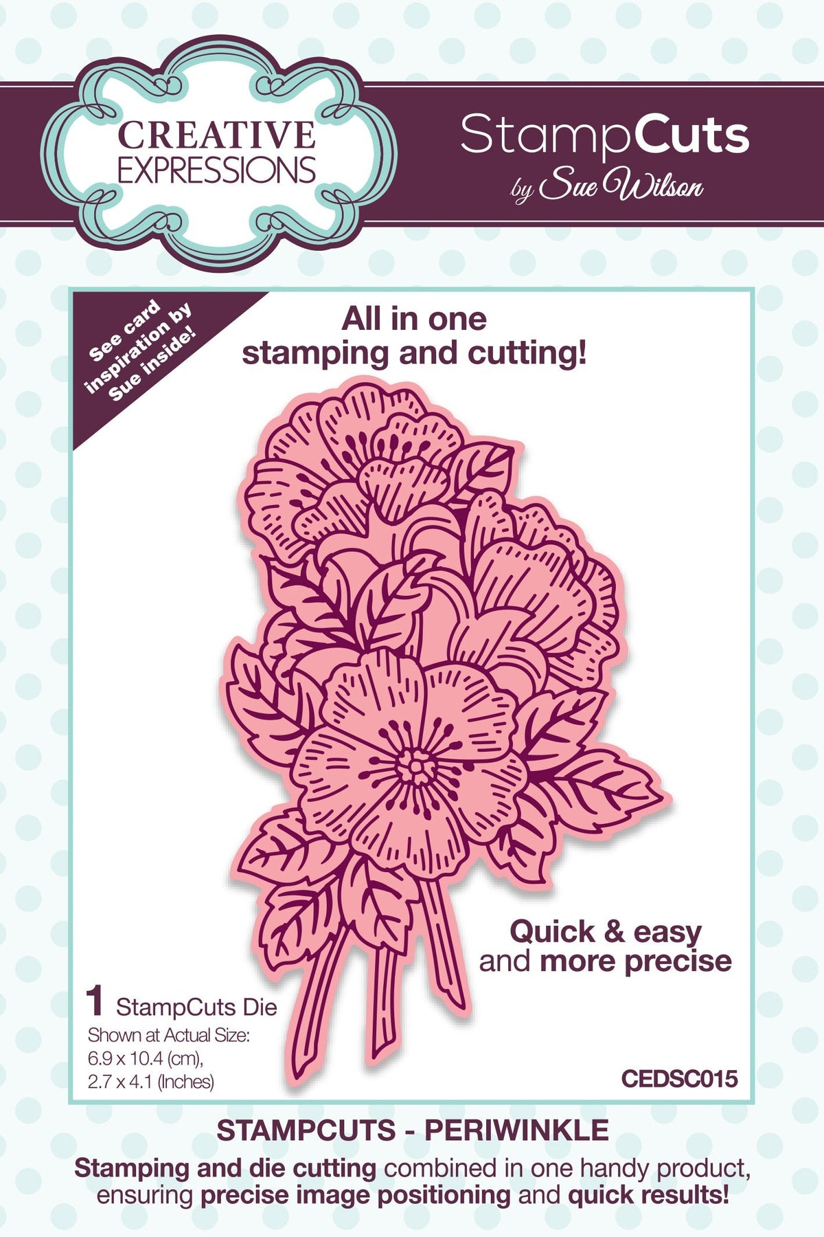 Matrice de découpe Creative Expressions Sue Wilson Periwinkle StampCuts