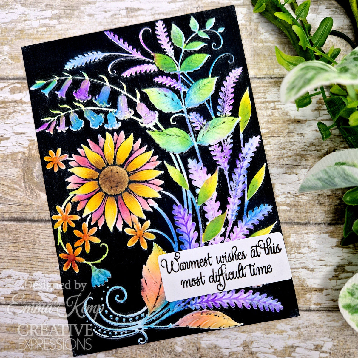 Pochoir de coloriage Creative Expressions Sunshine Serenade Compagnon 15,2 cm x 20,3 cm Lot de 2