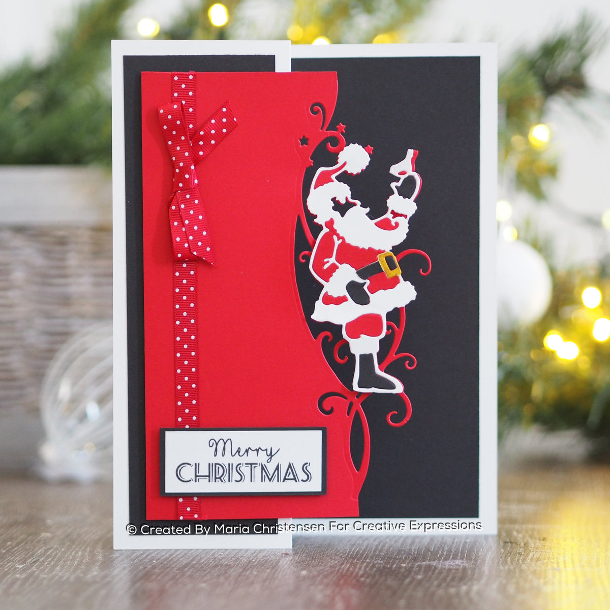 Creative Expressions Paper Cuts Edger Joyous Santa Craft Die