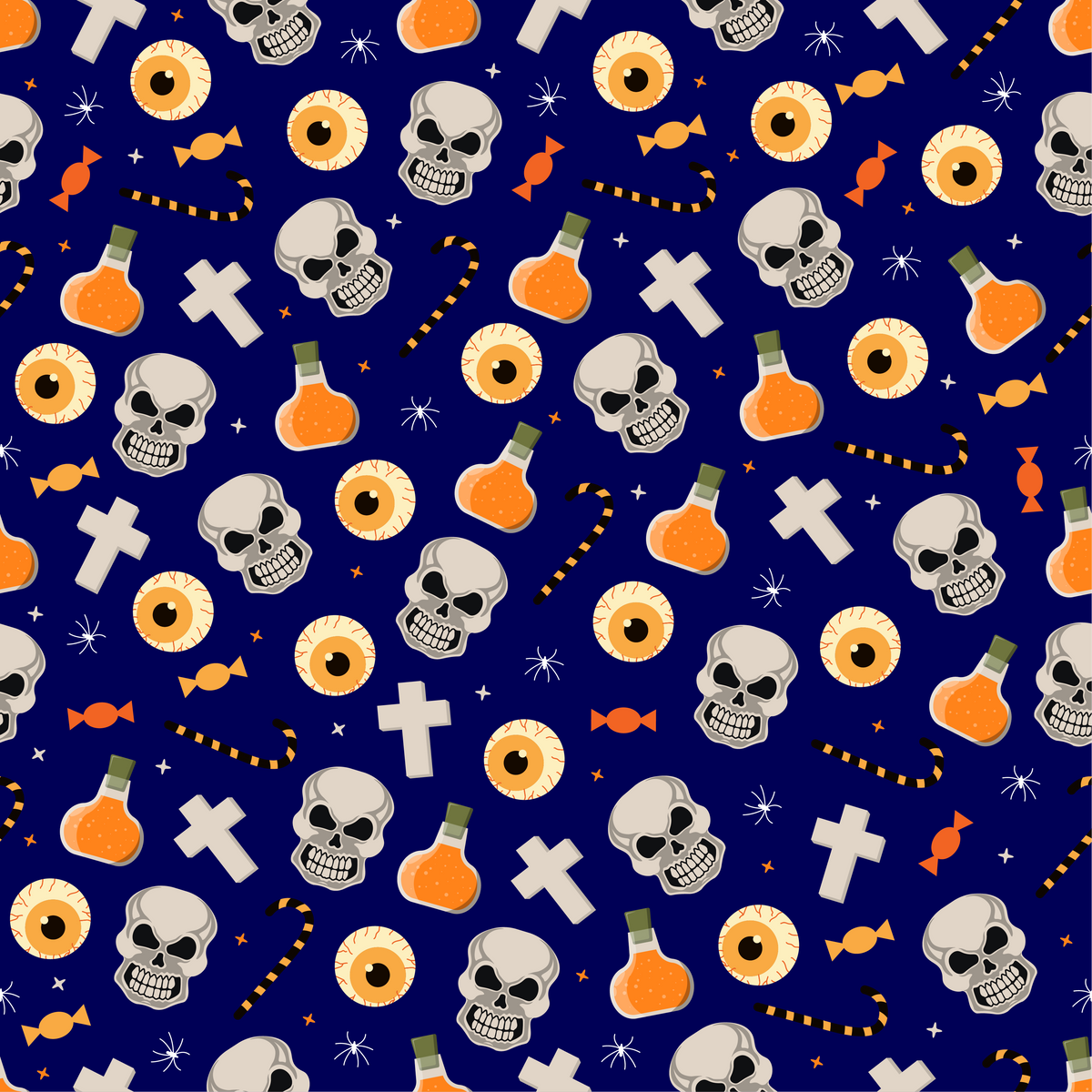 Patron de crâne d'Halloween pour bonbons en HTV à fabriquer