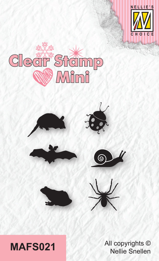 Nellie's Choice Tampon transparent mini - Créatures-2