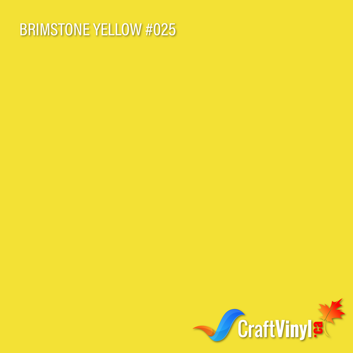 Oracal 651 Brillant Jaune Soufre #025