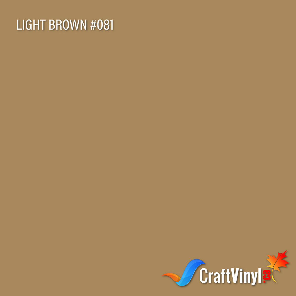 Oracal 651 Glossy Light Brown Vinyl #081 sheets and rolls