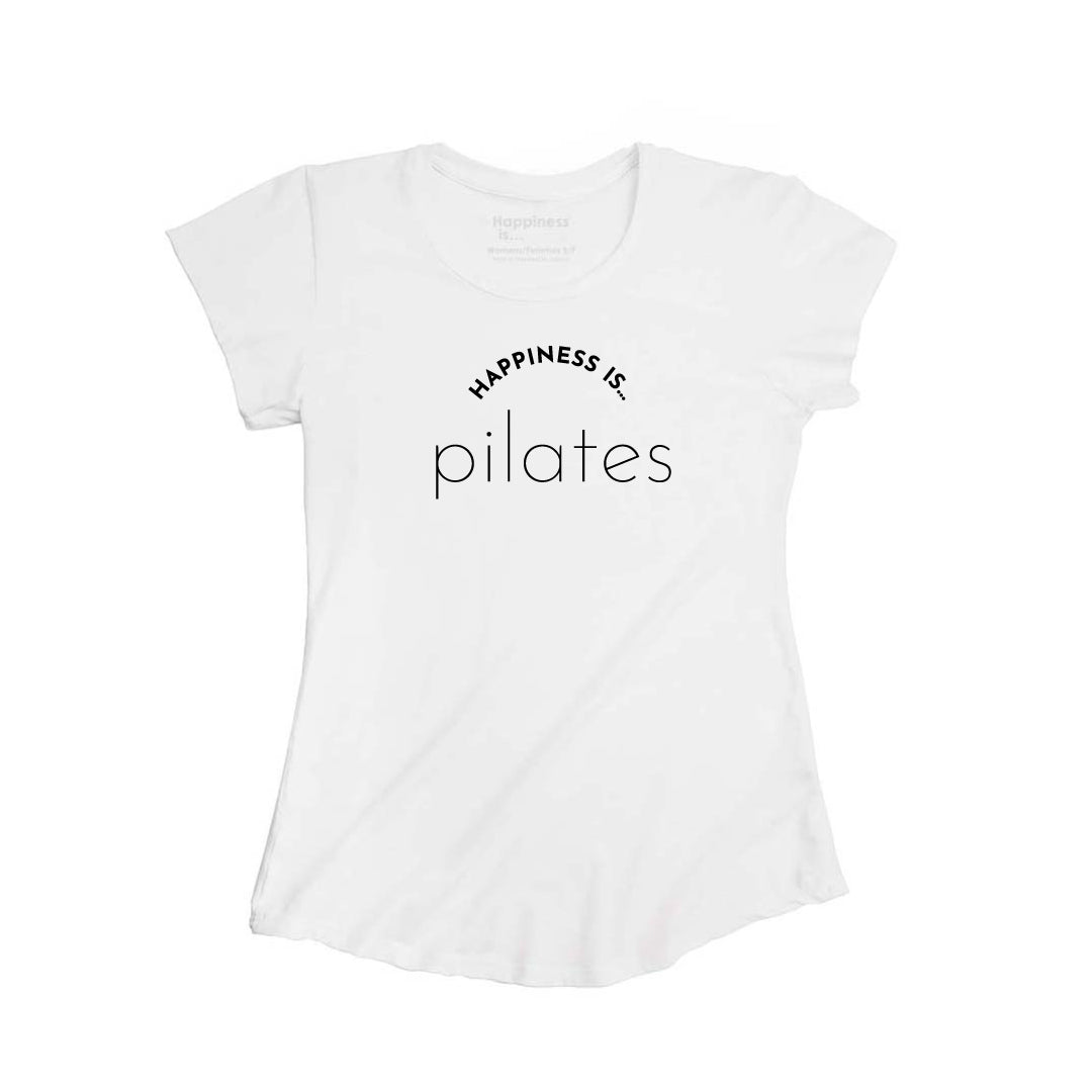 T-shirt de Pilates en bambou pour femme, blanc