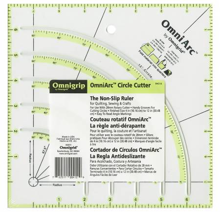 Règle coupe-cercle Omnigrip OmniArc 8 po