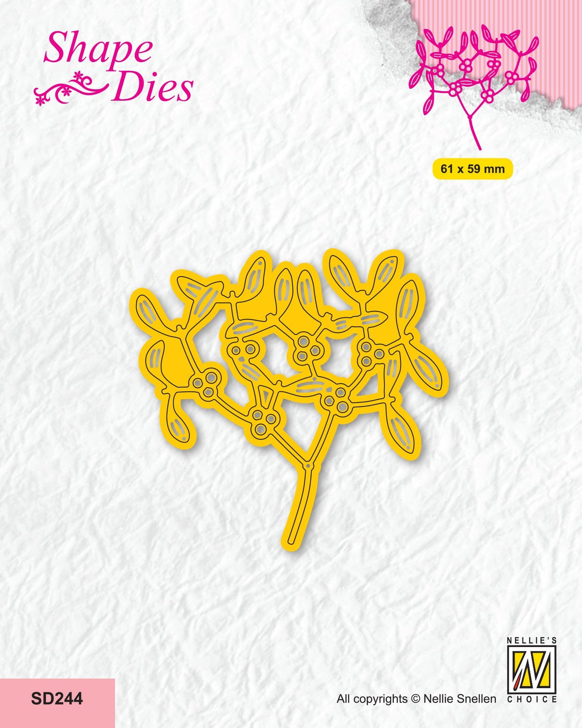 Matrice de découpe Nellie's Choice - Noël - Gui