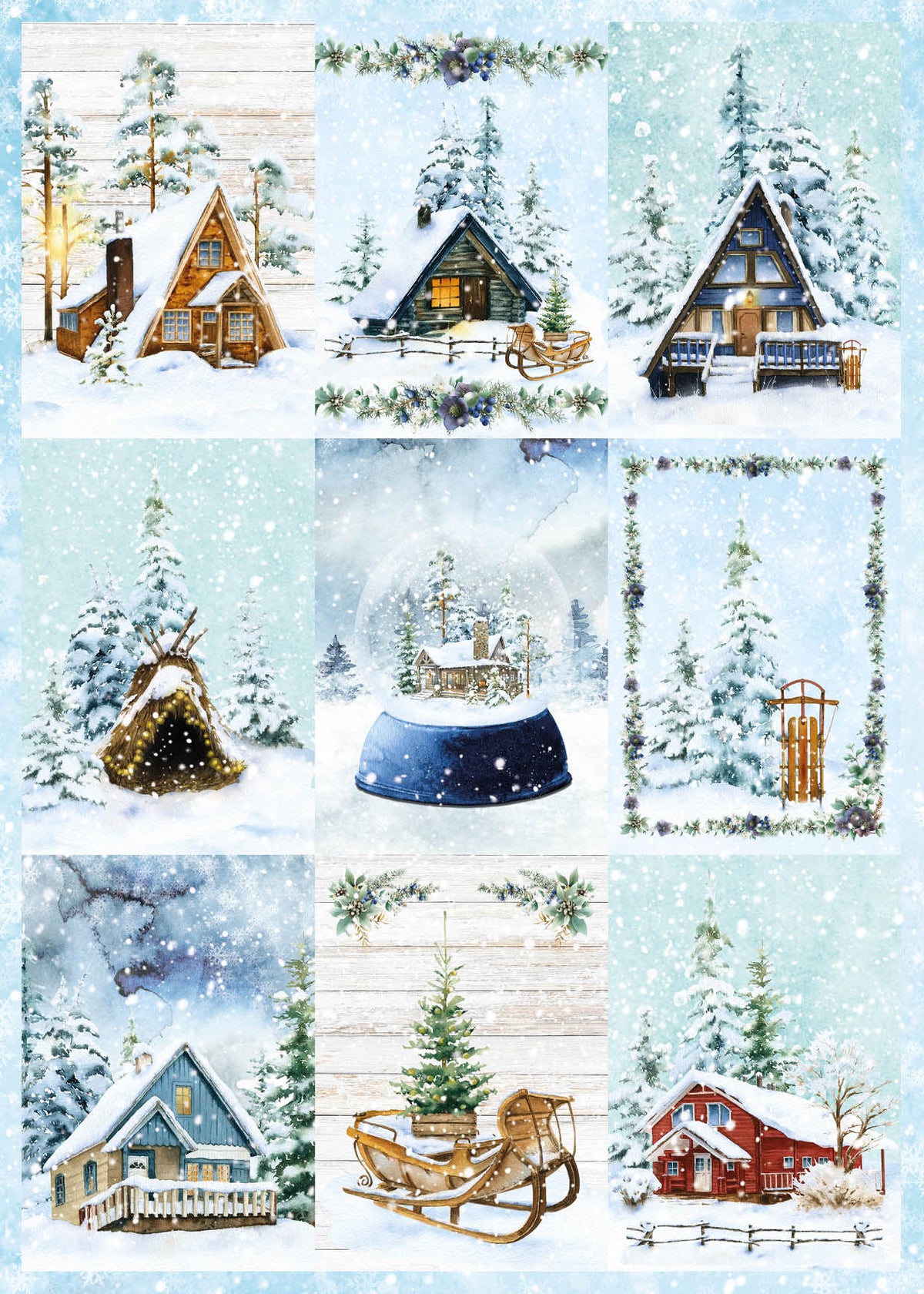 SL DIY Block Scène d'hiver Essentiels 294x210x9mm 32 Feuilles n°60