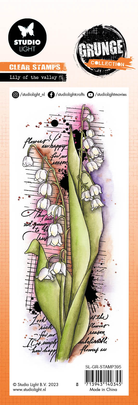 SL Tampon transparent Muguet Collection Grunge 68x203x3mm 1 PC n°395
