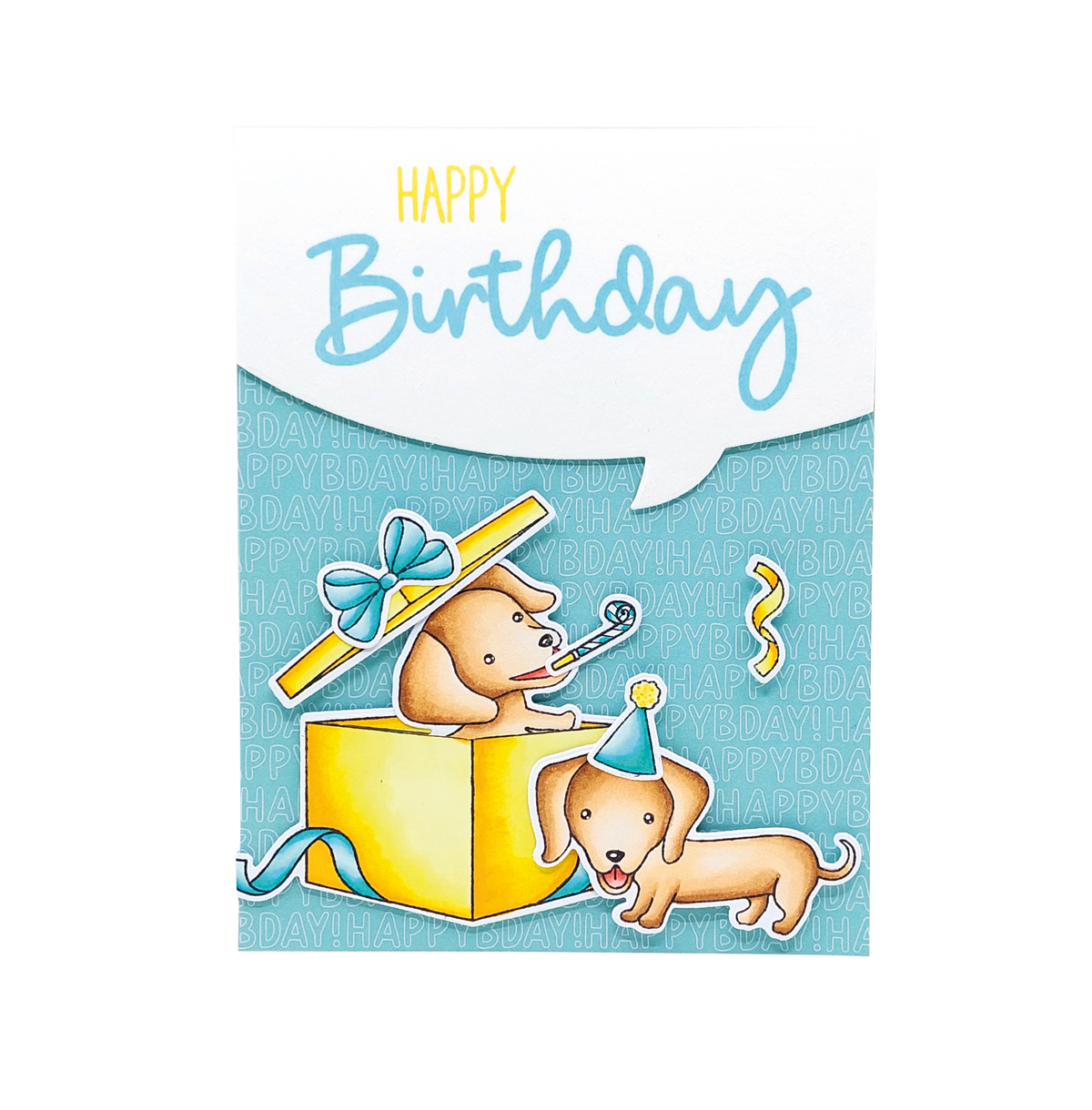SL Tampon et matrice de découpe Joyeux Anniversaire Sweet Stories 4 pièces