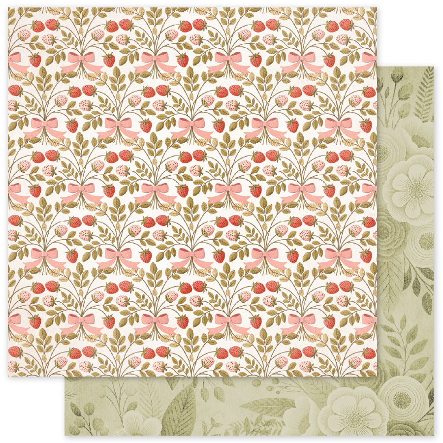 Strawberry Friends Basics E 12 x 12 Paper (12 pc Bulk Pack) 34899