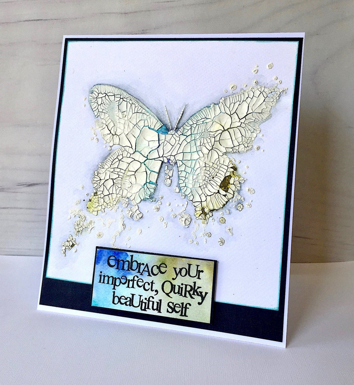 Gabarit à encre papillon « Visible Image » - 15 x 15 cm