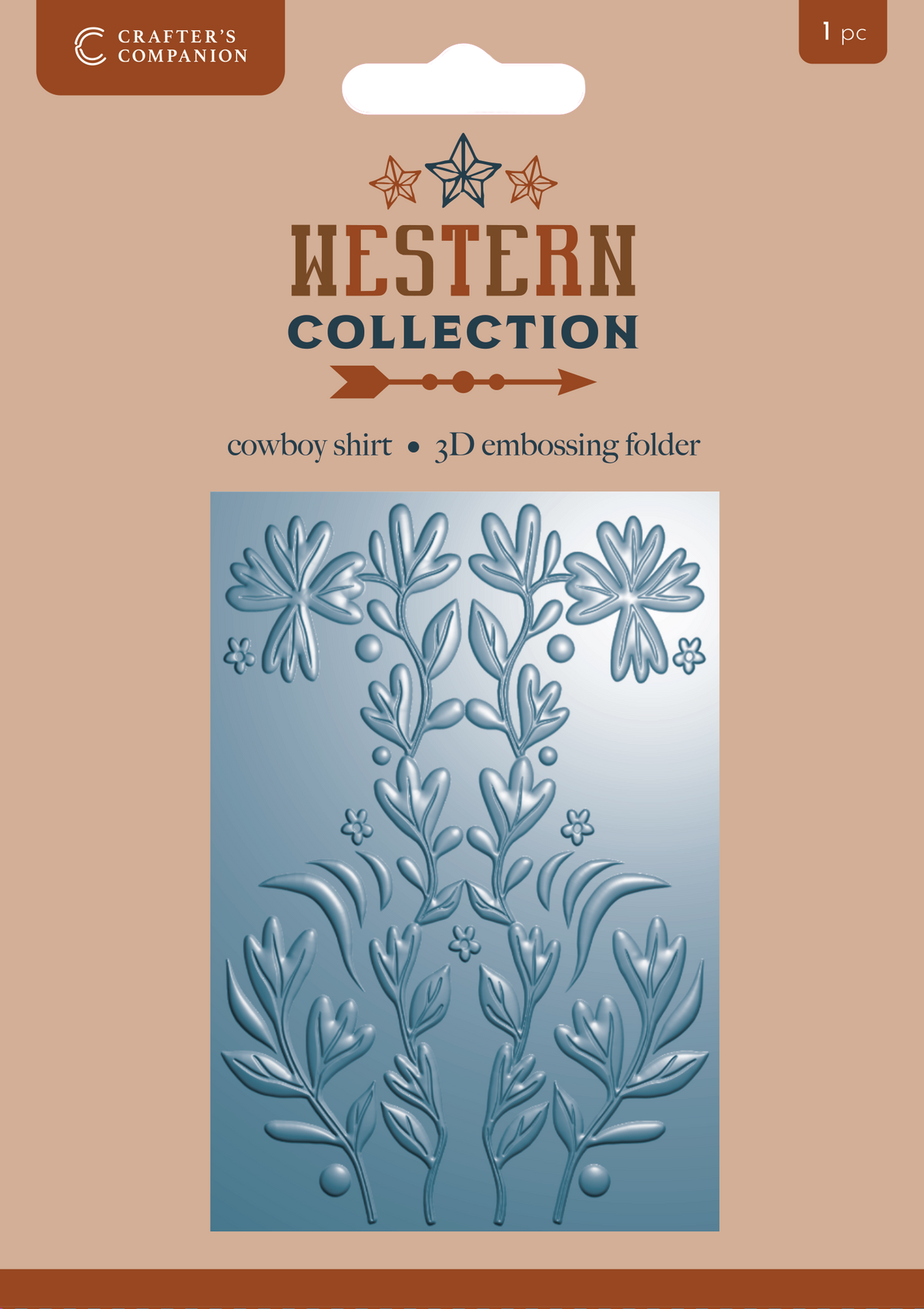 Western Collection 4”x6” 3D Embossing Folder - Cowboy Shirt