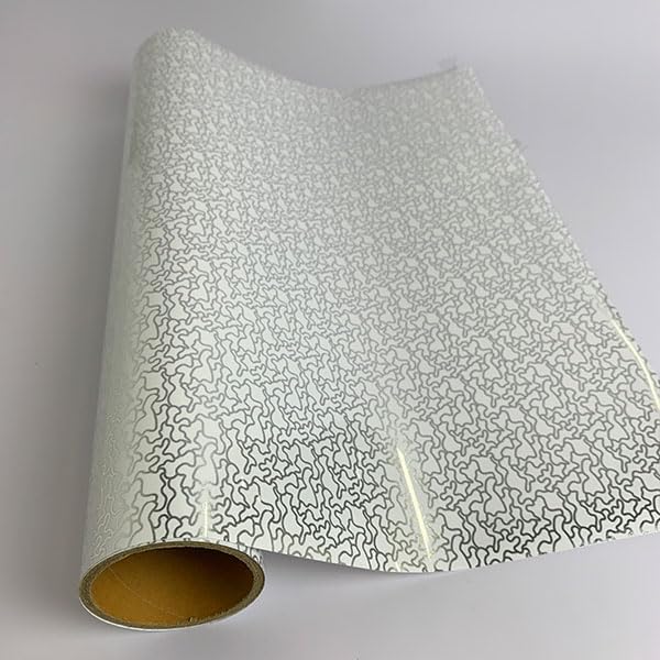Vinyle thermocollant XVinyl Camouflage Argent Blanc