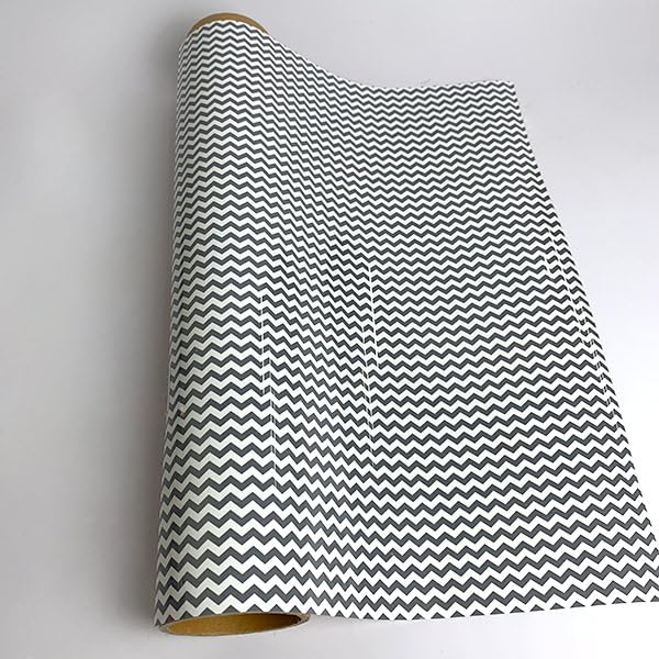 Vinyle thermocollant XVinyl à motif zigzag argenté