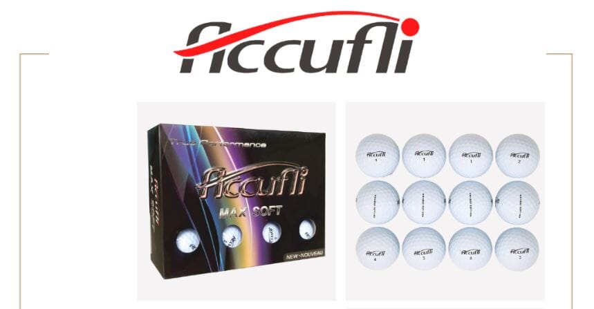 Ballon de golf Accufli Max Soft blanc