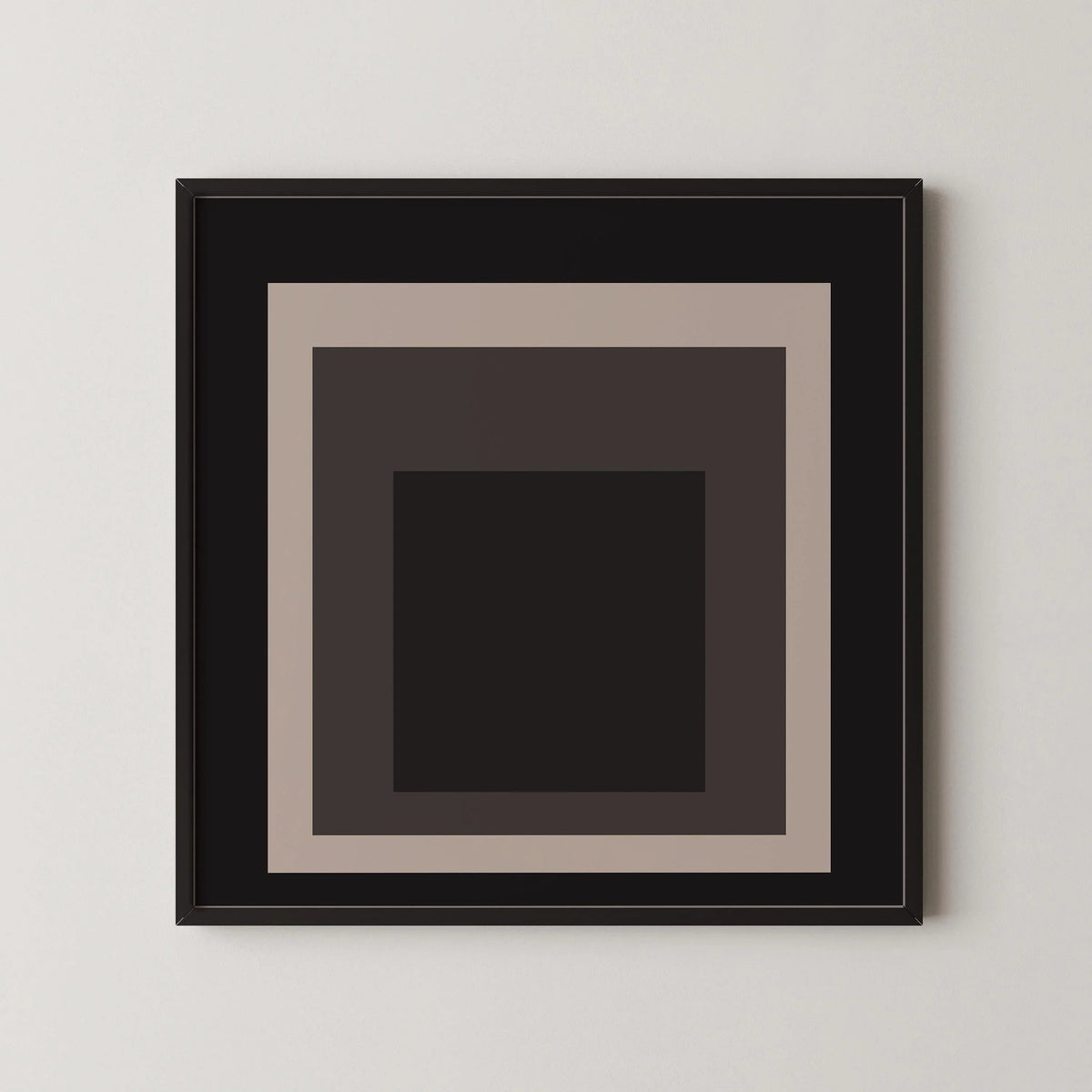 Josef Albers Inspired - Elegance - Homage to the Square Giclee Print: Mid-Century Modern Art