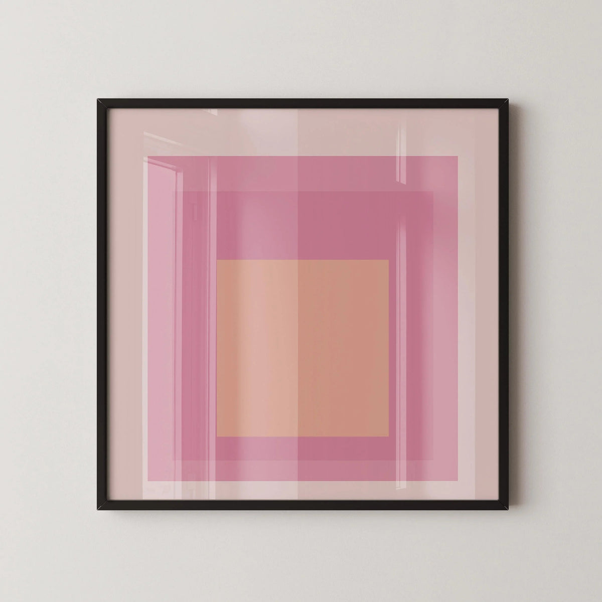 Impression giclée « Patricia » inspirée de Josef Albers : Hommage au carré (1x1) du milieu du siècle moderne